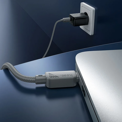 USB-C Data and Charging Cable - USB-C HOCO X113, 60W, 1m, Gray