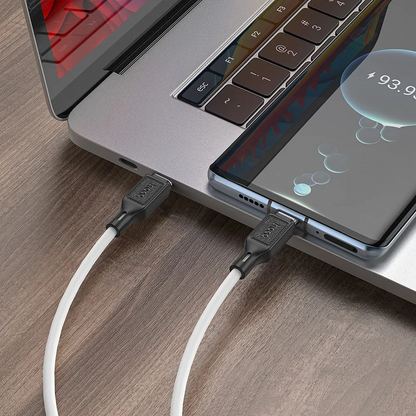 USB-C Data and Charging Cable - USB-C HOCO X90, 60W, 1m, White