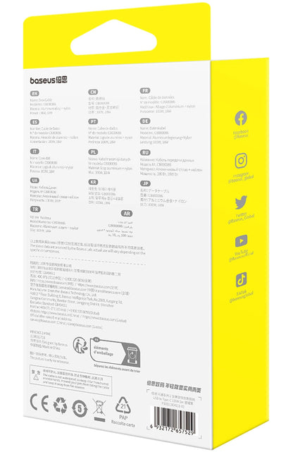 Καλώδιο Δεδομένων και Φόρτισης USB-A - USB-C Baseus Flash Series II, 100W, 2m, Μαύρο P10311804111-01