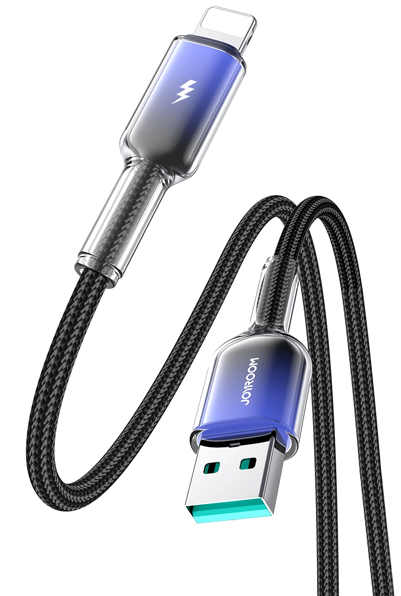 USB-A to Lightning Data and Charging Cable Joyroom S-A42, 18W, 1.2m, Black