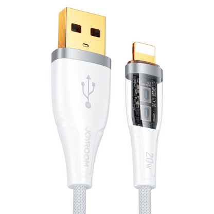 USB-A to Lightning Data and Charging Cable Joyroom S-UL012A3, 18W, 1.2m, White