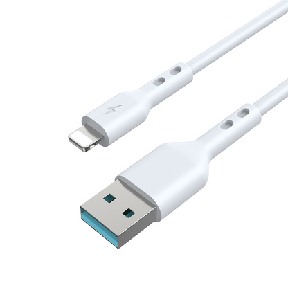 Καλώδιο Δεδομένων και Φόρτισης USB-A - Lightning BWOO BO-X172L-2M, 15W, 2μ, Λευκό