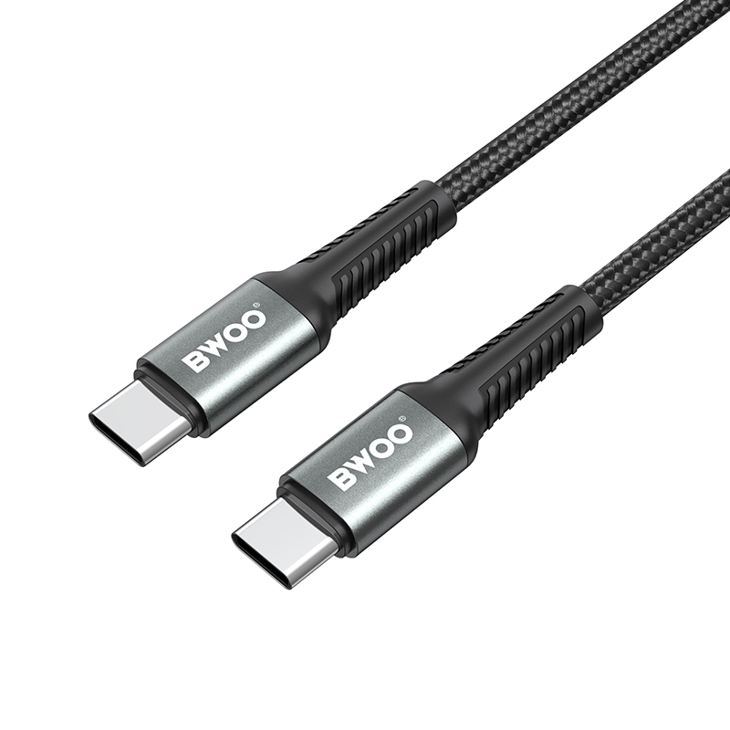 Καλώδιο Δεδομένων και Φόρτισης USB-C - USB-C BWOO BO-X288C-C, 60W, 1μ, Μαύρο