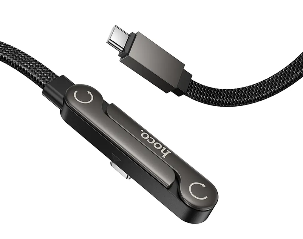USB-C Data and Charging Cable - USB-C HOCO U150 Exquisite, 60W, 1.2m, Black