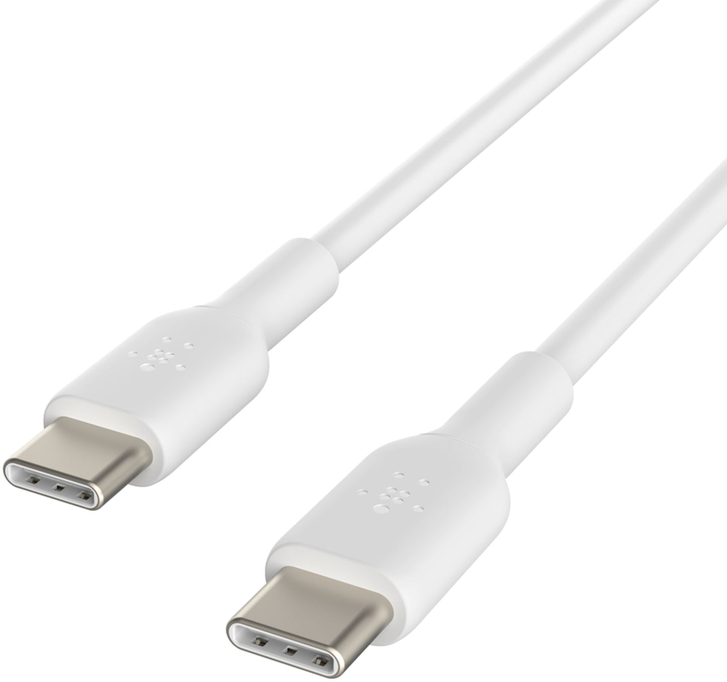 Καλώδιο Δεδομένων και Φόρτισης USB-C - USB-C Belkin BoostCharge, 60W, 1μ, Σετ 2 τεμαχίων, Λευκό CAB003bt1MWH2PK