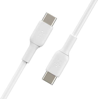 Καλώδιο Δεδομένων και Φόρτισης USB-C - USB-C Belkin BoostCharge, 60W, 2m, Λευκό CAB003bt2MWH