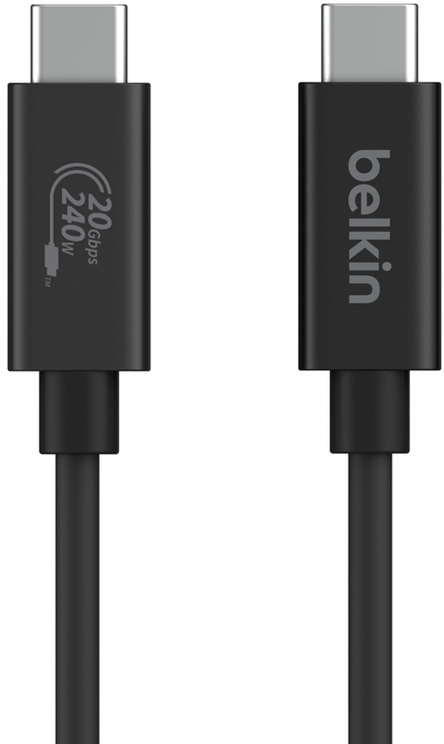 Καλώδιο Δεδομένων και Φόρτισης USB-C - USB-C Belkin Connect, 240W, 2m, Μαύρο INZ004bt2MBK