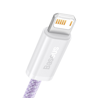 Καλώδιο Δεδομένων και Φόρτισης USB-A - Lightning Baseus Dynamic Series, 18W, 2m, Μωβ CALD000505