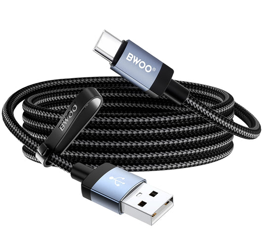 Καλώδιο Δεδομένων και Φόρτισης USB-A - USB-C BWOO BO-X401C, 18W, 1μ, Μαύρο