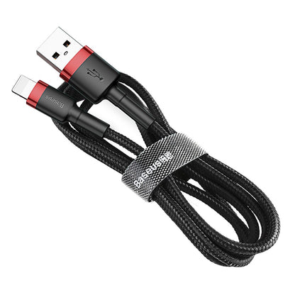 Καλώδιο Δεδομένων και Φόρτισης USB-A - Lightning Baseus Cafule, 18W, 3m, Κόκκινο CALKLF-R91