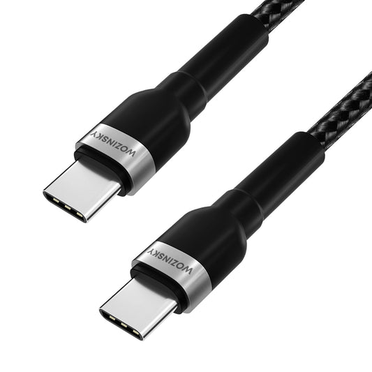 Καλώδιο Δεδομένων και Φόρτισης USB-C - USB-C WZK WNBCC1, 65W, 1m, Μαύρο