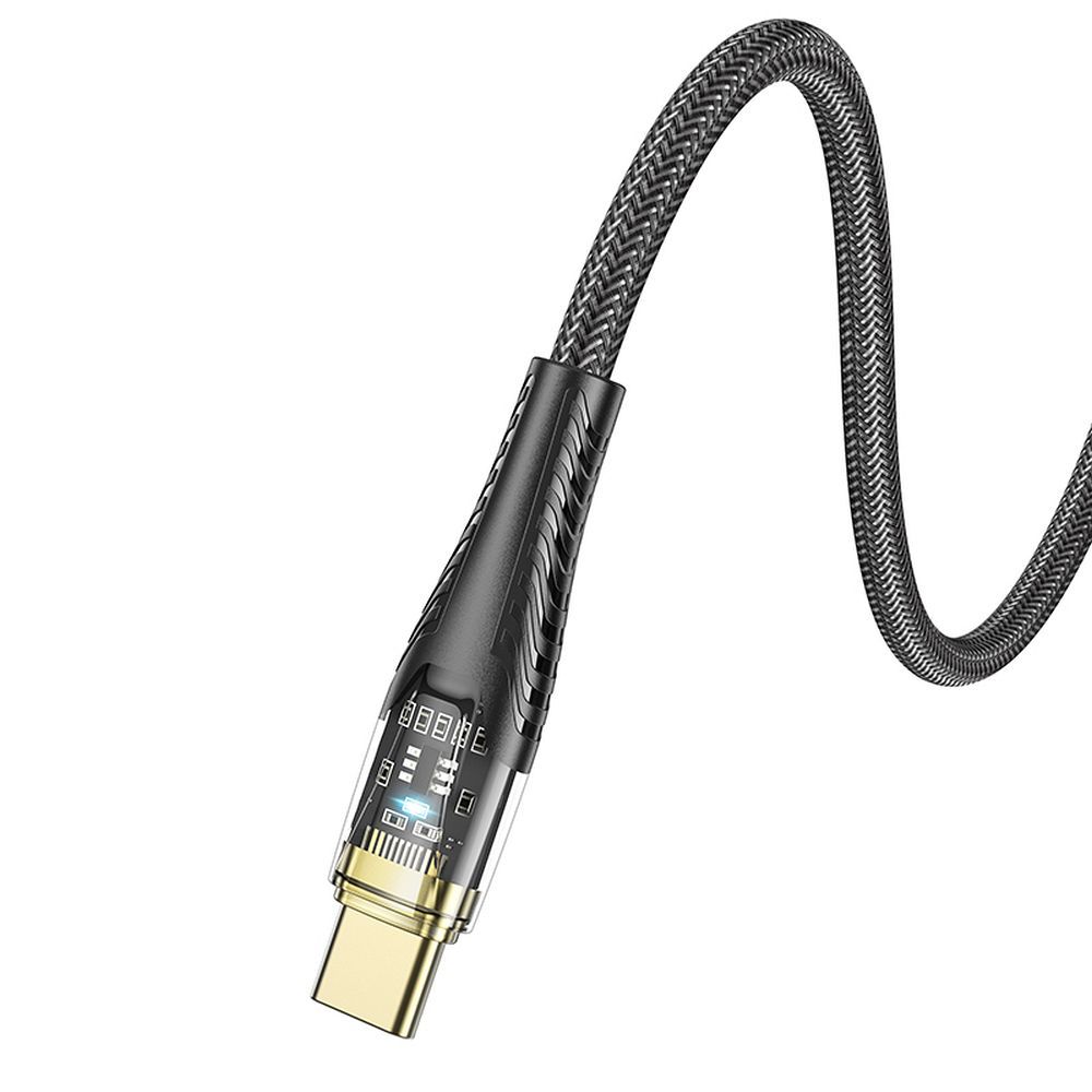 Καλώδιο Δεδομένων και Φόρτισης USB-C - USB-C HOCO U121, 60W, 1.2m, Μαύρο