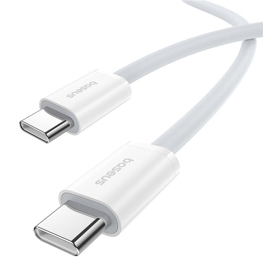 Καλώδιο Δεδομένων και Φόρτισης USB-C - USB-C Baseus Superior Series 2, 30W, 1m, Λευκό P10365200211-00