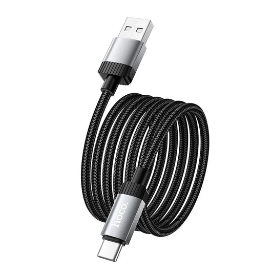 Καλώδιο Δεδομένων και Φόρτισης USB-A - USB-C HOCO X117, 60W, 1m, Μαύρο