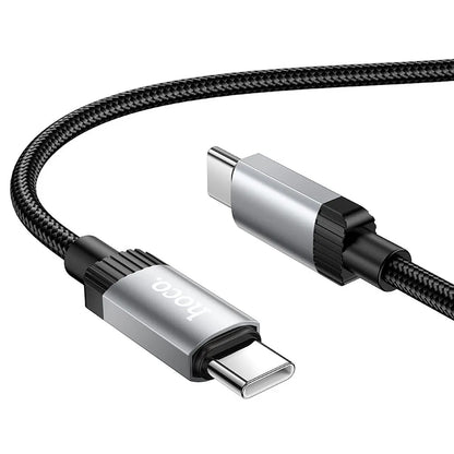 Καλώδιο Δεδομένων και Φόρτισης USB-C - USB-C HOCO X117, 60W, 1m, Μαύρο