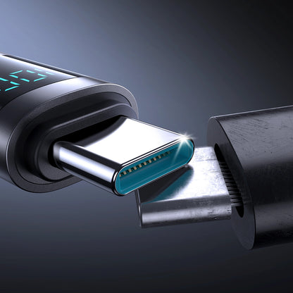 Καλώδιο Δεδομένων και Φόρτισης USB-C - USB-C Joyroom S-A16 Pro Prism Display, 100W, 1.2m, Μαύρο