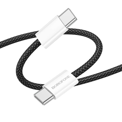 Καλώδιο Δεδομένων και Φόρτισης USB-C - USB-C Borofone BX103 Original, 60W, 1m, Μαύρο