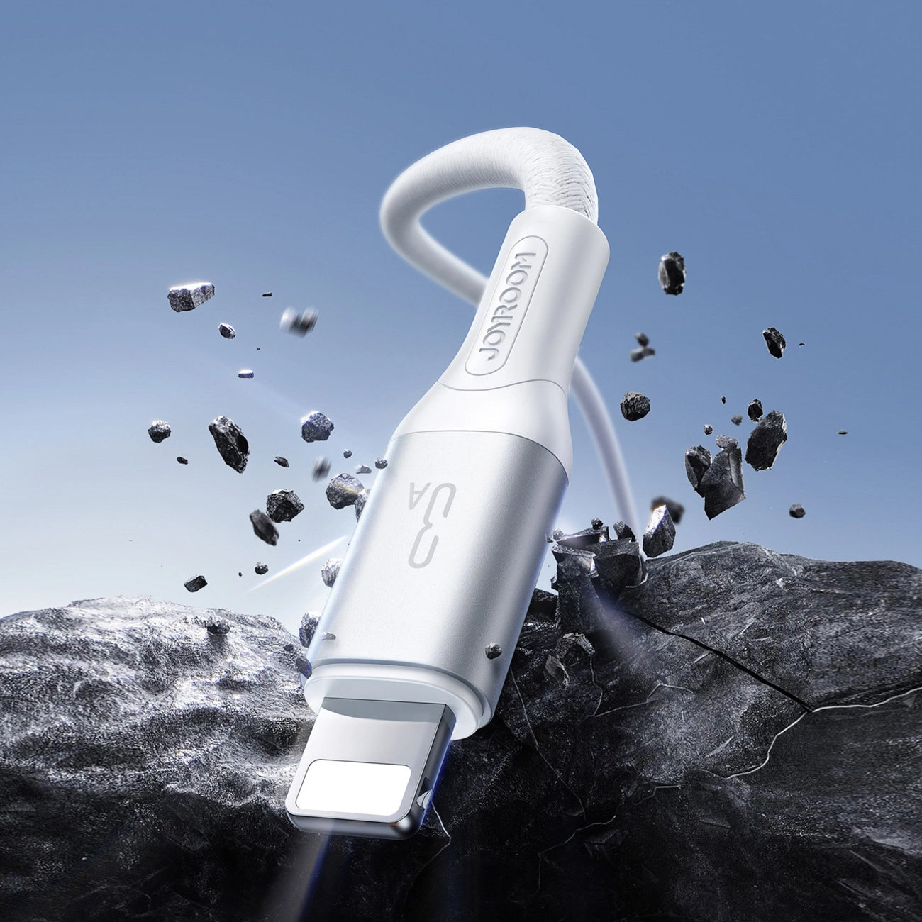 Καλώδιο Δεδομένων και Φόρτισης USB-A - Lightning Joyroom S-A28 Flash, 18W, 2m, Λευκό