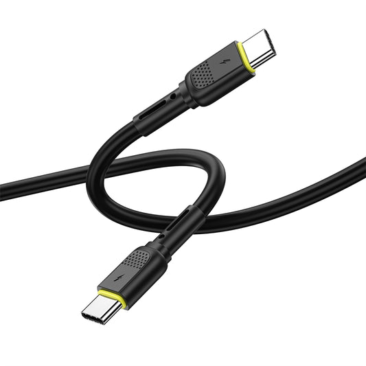 Καλώδιο Δεδομένων και Φόρτισης USB-C - USB-C WiWu Wi-C034, 60W, 1.2m, Μαύρο