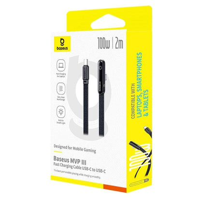 Καλώδιο Δεδομένων και Φόρτισης USB-C - USB-C Baseus MVP 3, 100W, 2m, Μαύρο P10382500121-01