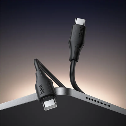Καλώδιο Δεδομένων και Φόρτισης USB-C - USB-C HOCO X124, 60W, 1m, Μαύρο