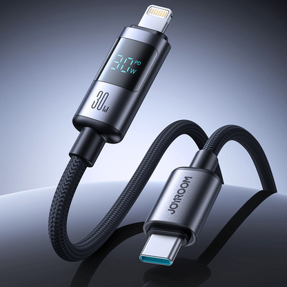 Καλώδιο Δεδομένων και Φόρτισης USB-C - Lightning Joyroom S-A16 Pro Prism Display, 30W, 1.2m, Μαύρο