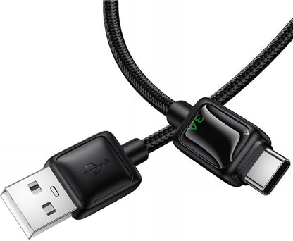 Καλώδιο Δεδομένων και Φόρτισης USB-A - USB-C HOCO U146, 36W, 1.2m, Μαύρο