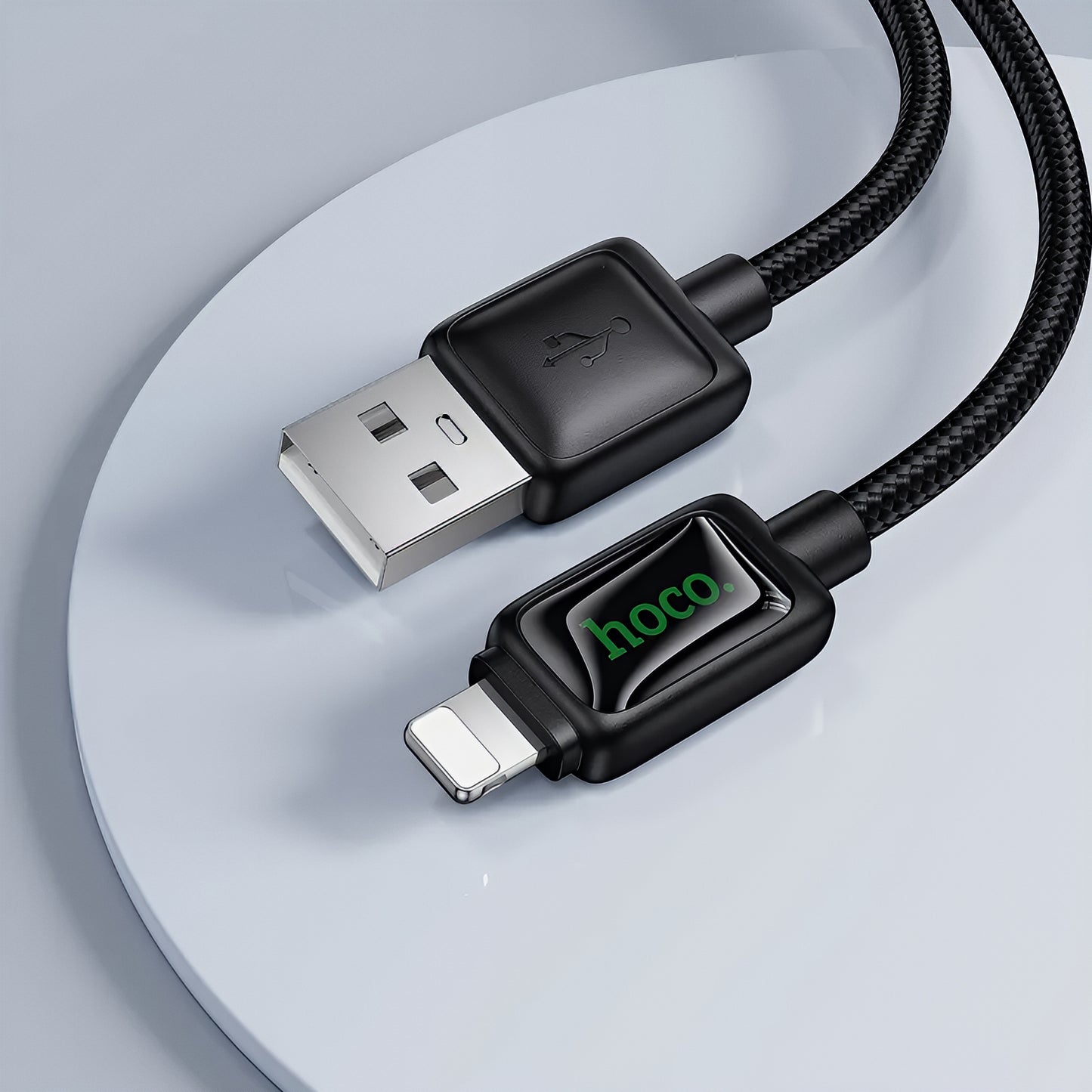Καλώδιο Δεδομένων και Φόρτισης USB-A - Lightning HOCO U146, 12W, 1.2m, Μαύρο