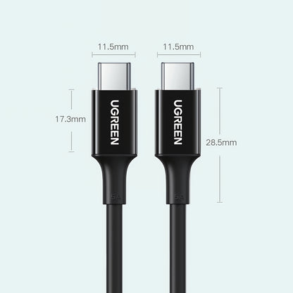 Καλώδιο Δεδομένων και Φόρτισης USB-C - USB-C UGREEN US300, 100W, 2m, Λευκό