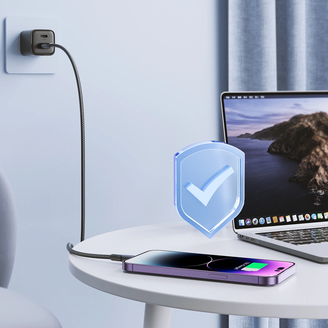 Καλώδιο Δεδομένων και Φόρτισης USB-A - Lightning Joyroom S-A11, 18W, 1.2m, Μαύρο