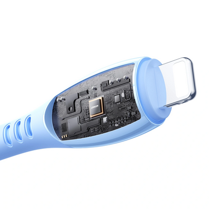 Καλώδιο Δεδομένων και Φόρτισης USB-C - Lightning Joyroom S-A59 Vibrant, 30W, 1.2m, Μπλε