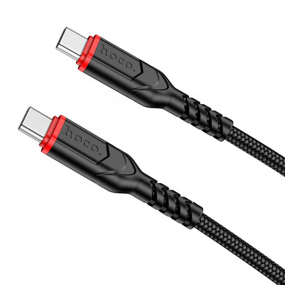 Καλώδιο Δεδομένων και Φόρτισης USB-C - USB-C HOCO X59 Victory, 60W, 1m, Μαύρο