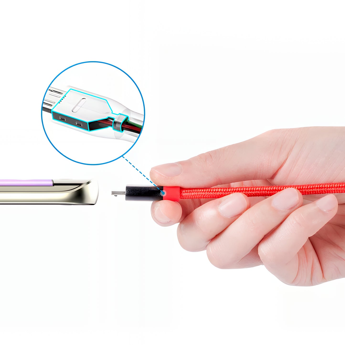 Καλώδιο Δεδομένων και Φόρτισης USB-A - microUSB Anker PowerLine+, 18W, 0.91m, Κόκκινο A8142G91