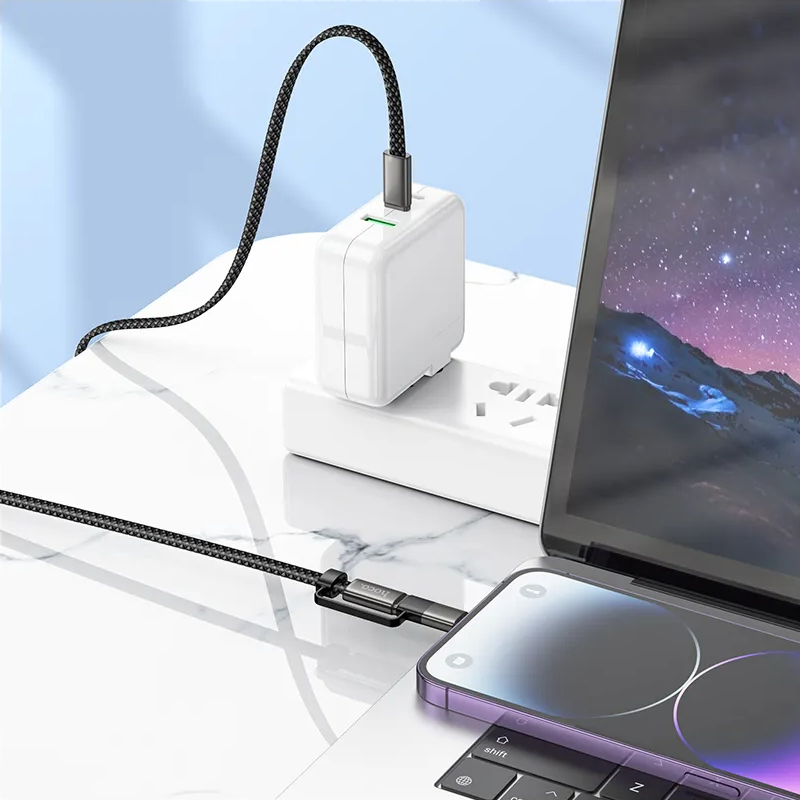 USB-C to Lightning / USB-C Data and Charging Cable HOCO X125, 60W, 1m, Black