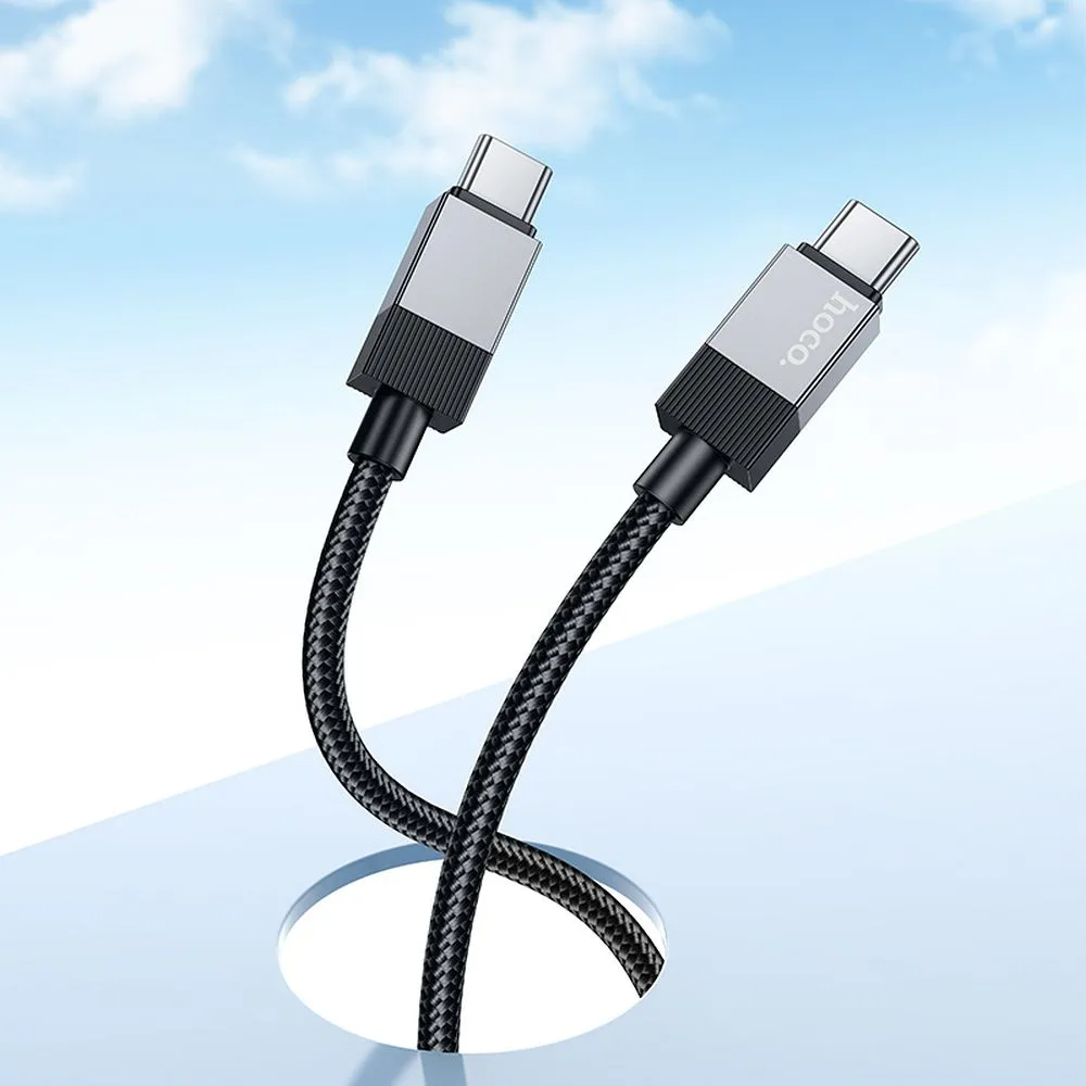 Καλώδιο Δεδομένων και Φόρτισης USB-C - USB-C HOCO X110, 60W, 1μ, Μαύρο