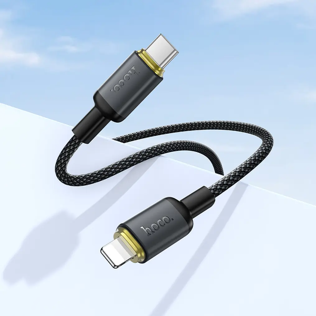 USB-C to Lightning Data and Charging Cable HOCO X128 Benefit, 30W, 1m, Black