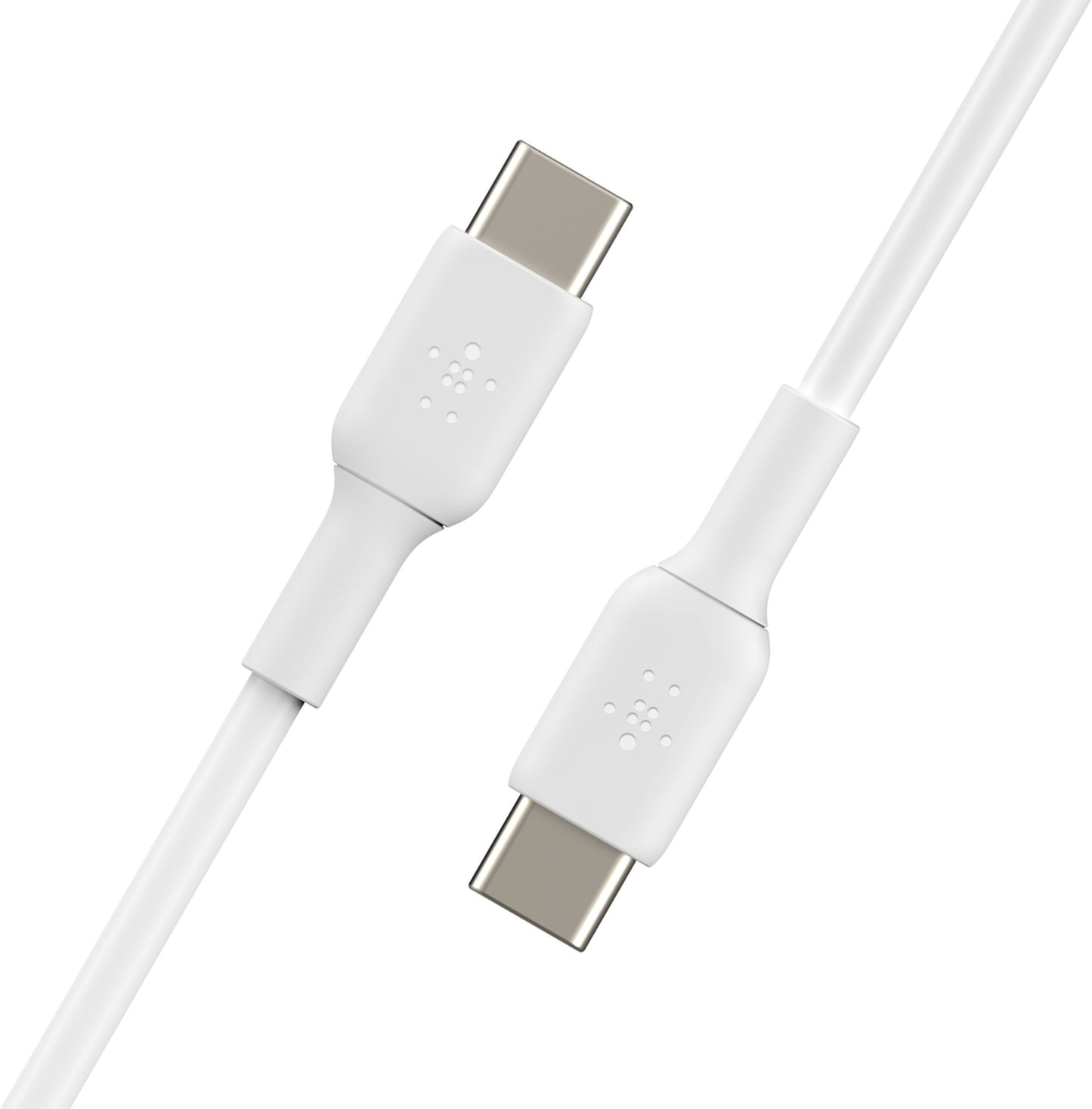 Καλώδιο Δεδομένων και Φόρτισης USB-C - USB-C Belkin BoostCharge, 60W, 1μ, Σετ 2 τεμαχίων, Λευκό CAB003bt1MWH2PK