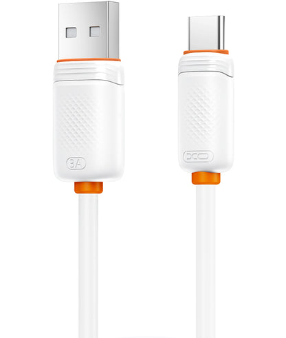 Καλώδιο Δεδομένων και Φόρτισης USB-A - USB-C XO Design NB302, 18W, 1m, Λευκό