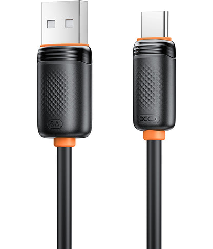 USB-A to USB-C Data and Charging Cable XO Design NB302, 18W, 1m, Black