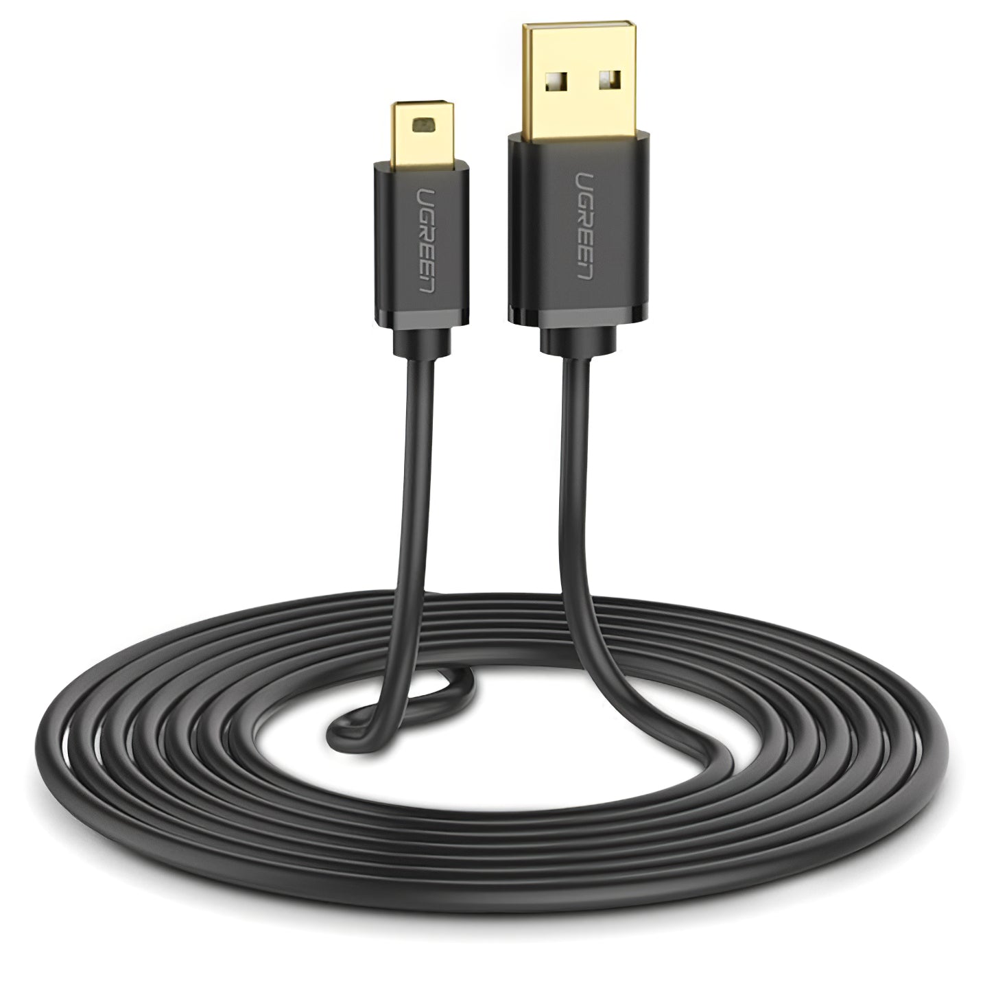 Καλώδιο Δεδομένων και Φόρτισης USB-A - miniUSB UGREEN US132, 2m, Μαύρο