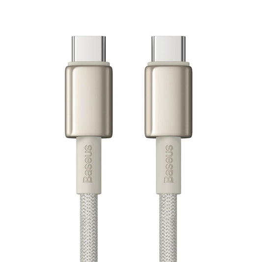 Καλώδιο Δεδομένων και Φόρτισης USB-C - USB-C Baseus Tungsten Gold, 100W, 1m, Χρυσό P10319800G21-00