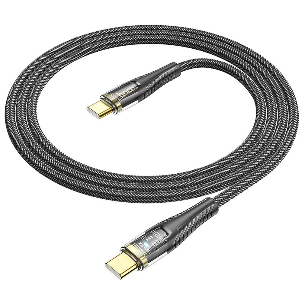 Καλώδιο Δεδομένων και Φόρτισης USB-C - USB-C HOCO U121, 60W, 1.2m, Μαύρο
