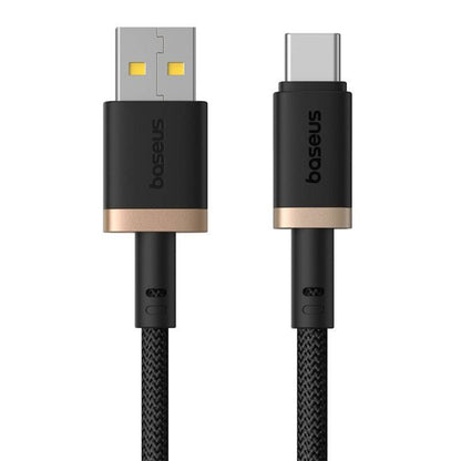 Καλώδιο Δεδομένων και Φόρτισης USB-A - USB-C Baseus Dura Series, 60W, 2m, Χρυσό P10377802U01-02