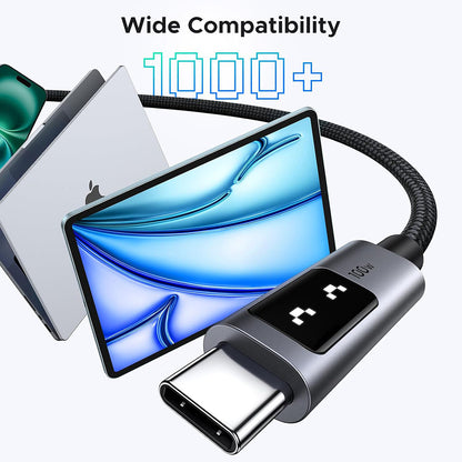 Καλώδιο Δεδομένων και Φόρτισης USB-C - USB-C UGREEN L509, 100W, 2m, Γκρι