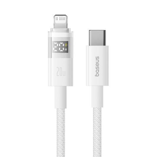 Καλώδιο Δεδομένων και Φόρτισης USB-C - Lightning Baseus Display 2, 20W, 1m, Λευκό P10382703211-00
