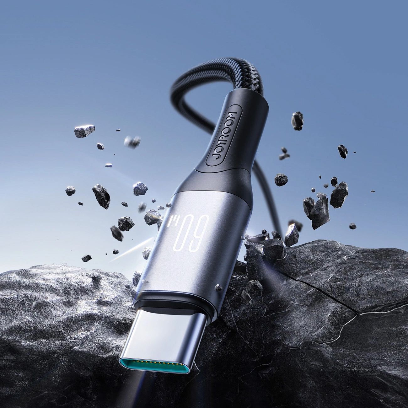 Καλώδιο Δεδομένων και Φόρτισης USB-C - USB-C Joyroom S-A28 Flash, 60W, 1m, Μαύρο