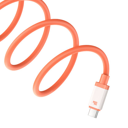 USB-A to USB-C Data and Charging Cable Baseus Zero Degree Series, 100W, 2m, Red