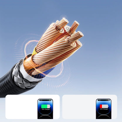 Καλώδιο Δεδομένων και Φόρτισης USB-C - Lightning Joyroom S-A28 Flash, 30W, 2m, Μαύρο