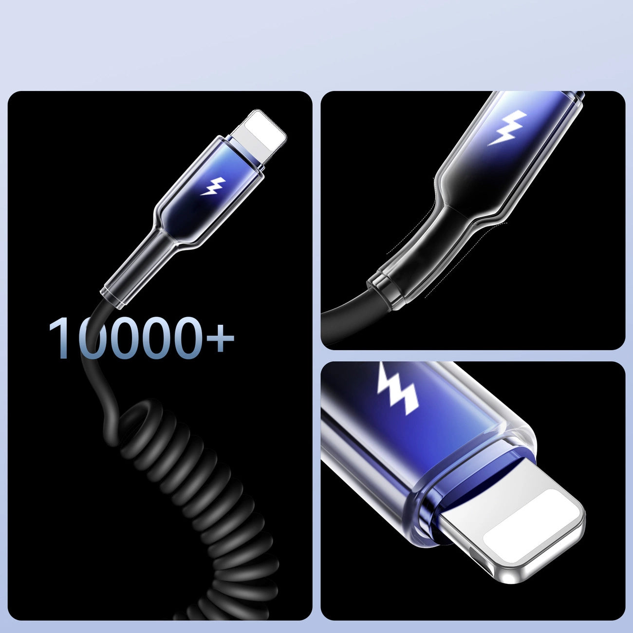 Καλώδιο Δεδομένων και Φόρτισης USB-A - Lightning Joyroom S-A43 Crystal, 18W, 1.5m, Μαύρο