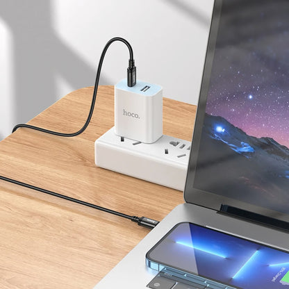 Καλώδιο Δεδομένων και Φόρτισης USB-C - USB-C HOCO X91, 60W, 3m, Μαύρο